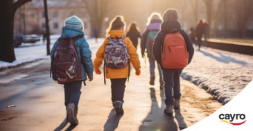niños vuelta al cole navidad