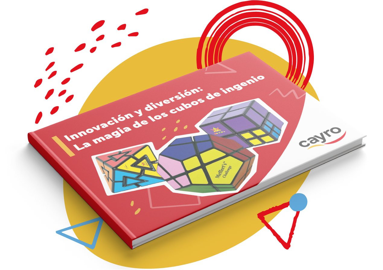 Cayro - Mockup Ebook Cubos con fondo Cayro - Mockup Ebook Cubos con fondo